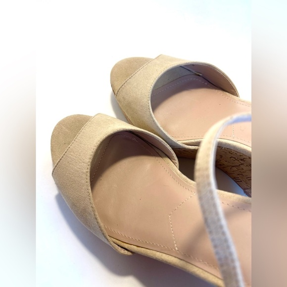 Charles David Lambert Cork Platform Wedge in Nude Size 11M - Picture 8 of 13